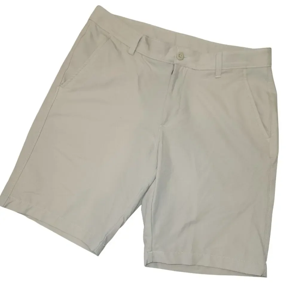 EUC Under Armour Beige‎ Tan Golf Shorts Size 34